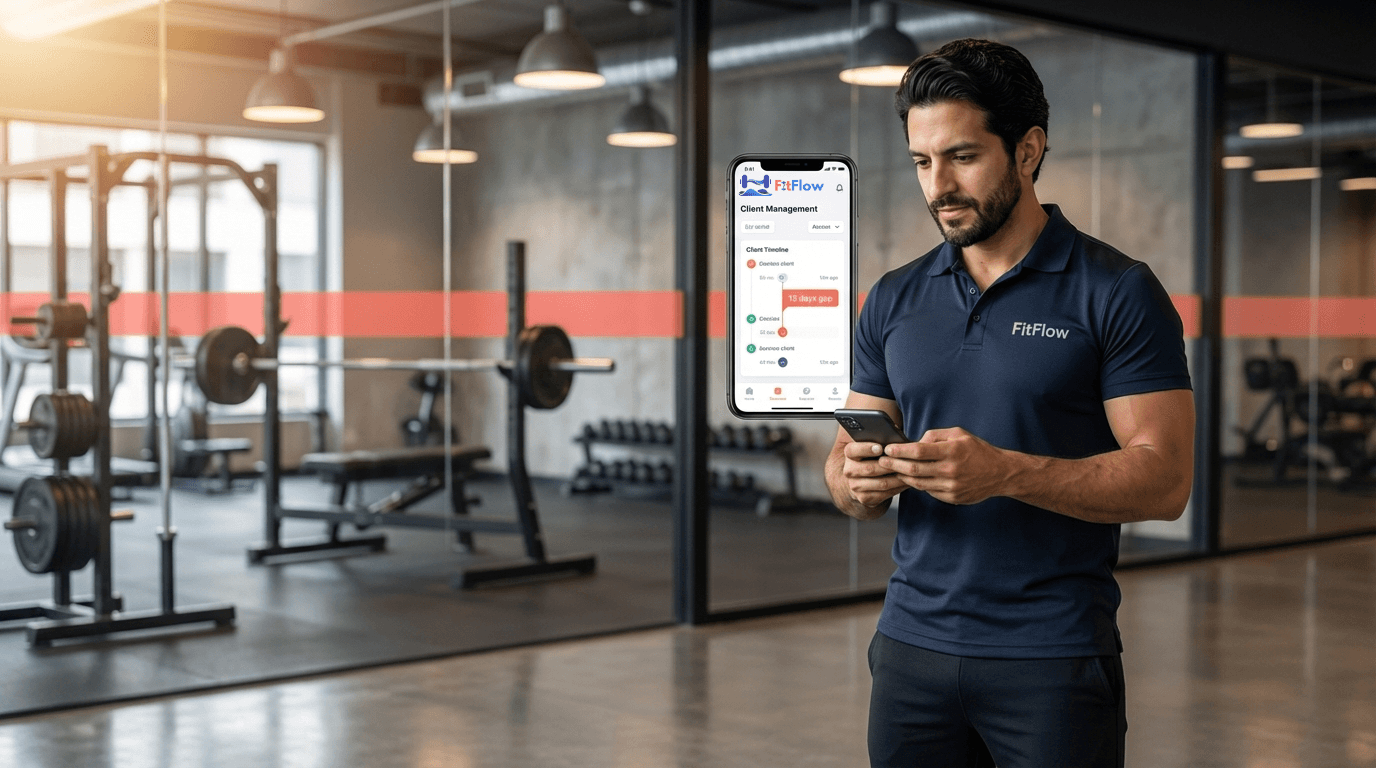 Data visualization showing fitness app retention cliff from Day 1 to Day 30, with 8-12% retention on Android and 16% on iOS